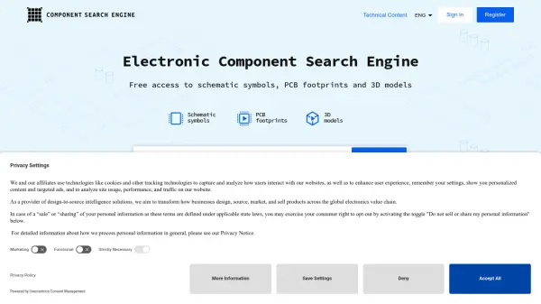 Component Search Engine