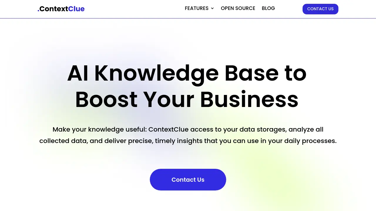 ContextClue - AI Knowledge Base to Boost Your Business