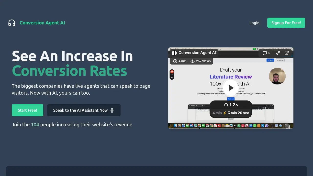 Conversion Agent AI - Increase Your Conversion Rate
