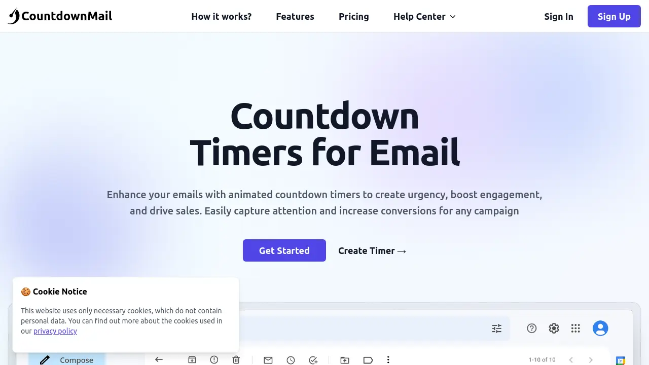 CountdownMail - Animated Countdown Timers for Engaging Email Campaigns