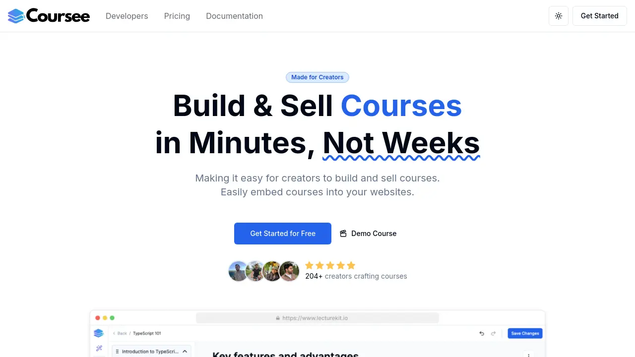 Coursee - AI-Powered Course Creation and Monetization Platform