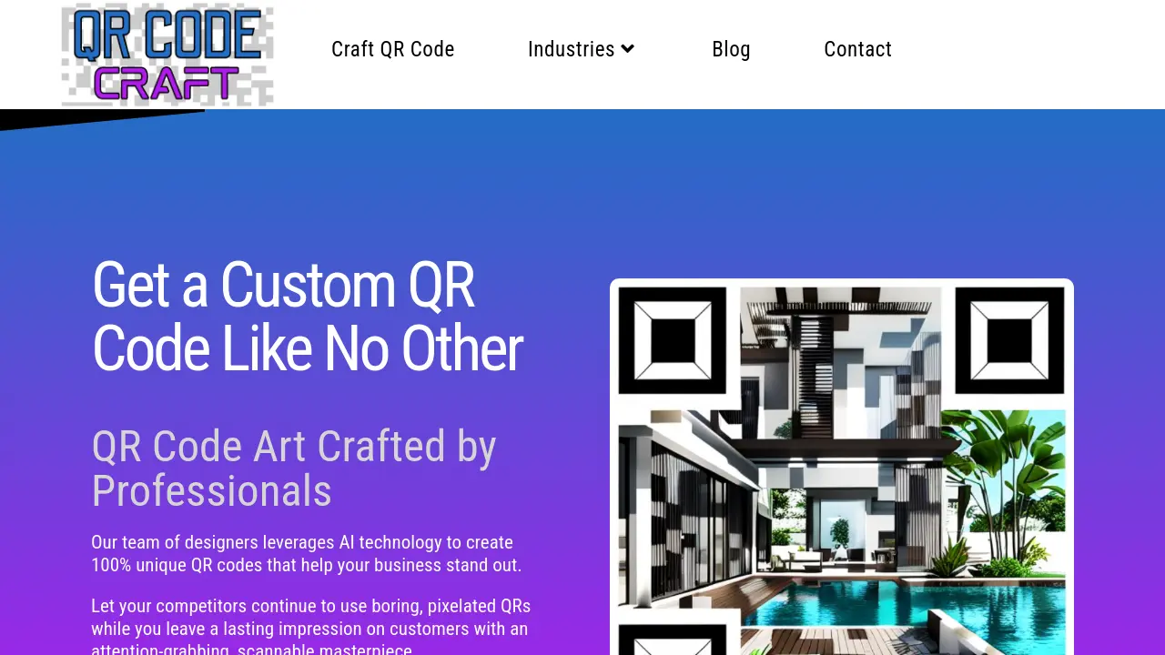 Craft QR Code - Custom QR Code Art Crafted by Professionals