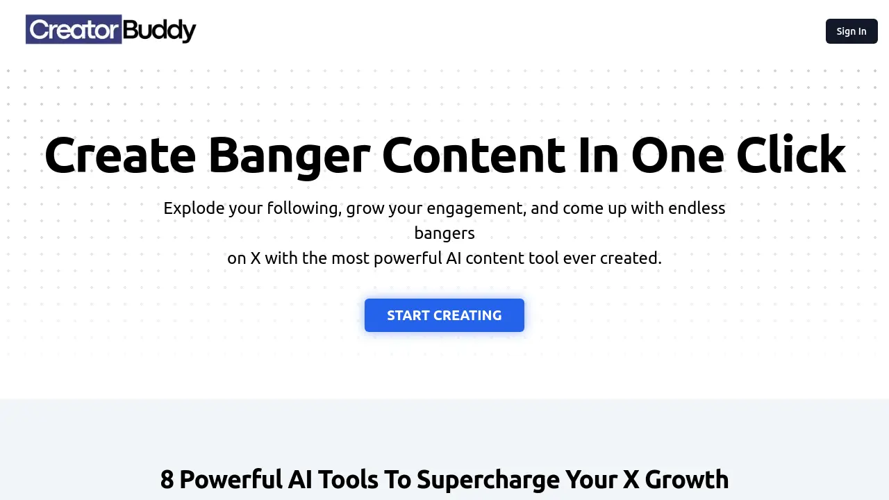 Creator Buddy - Create Engaging X (Twitter) Content In One Click