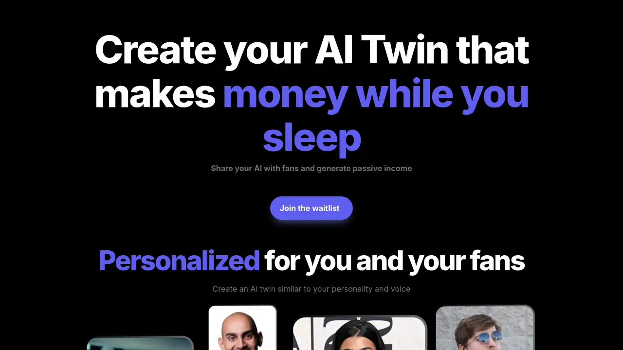 Creator.ai - Create your AI Twin that makes money while you sleep