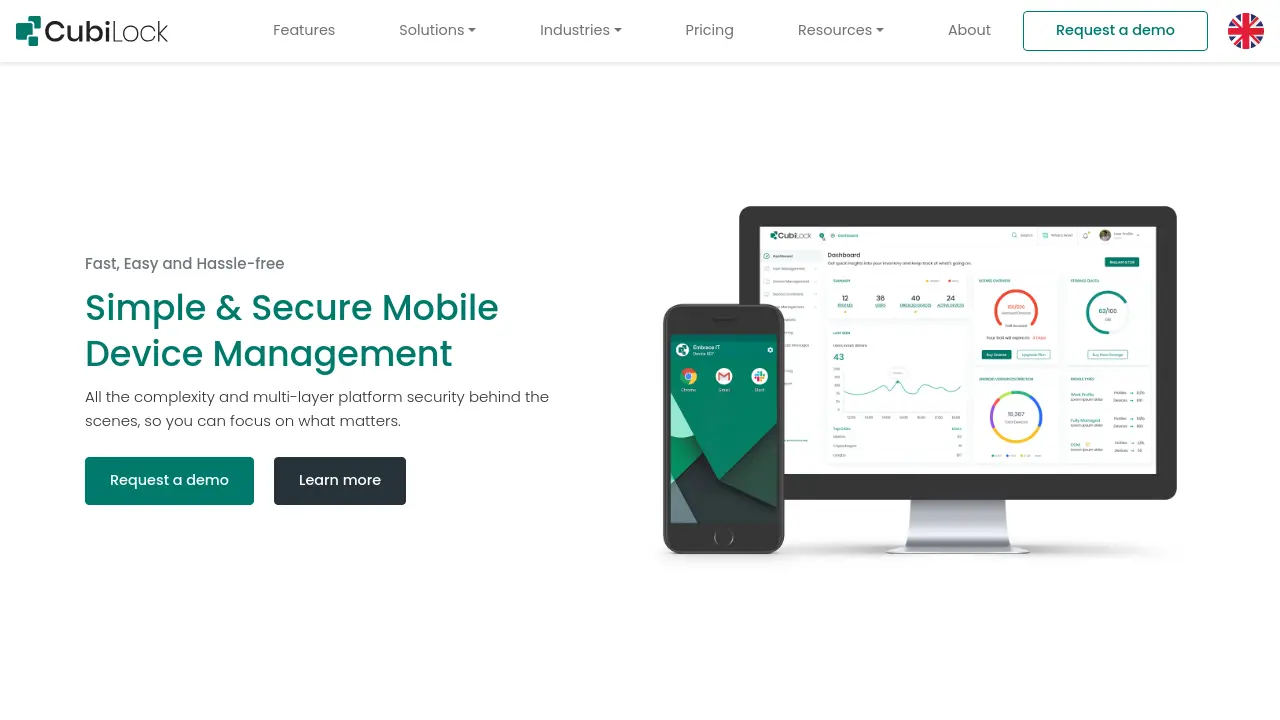 CubiLock - Secure & Affordable Mobile Device Management