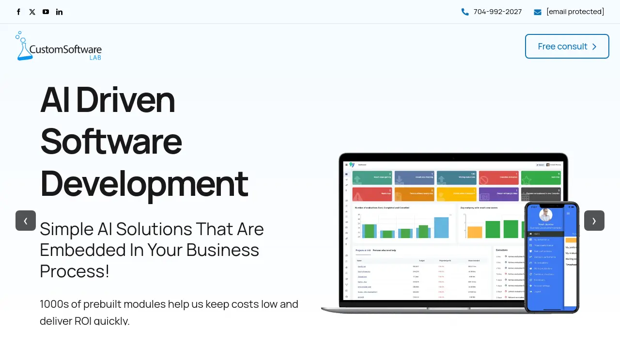Custom Software Lab - AI-Driven Software Development Solutions Embedded ...