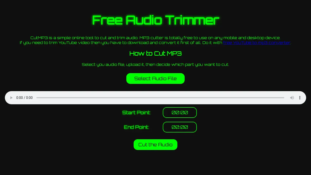 CutMP3 - Free Online Audio Trimmer and MP3 Cutter