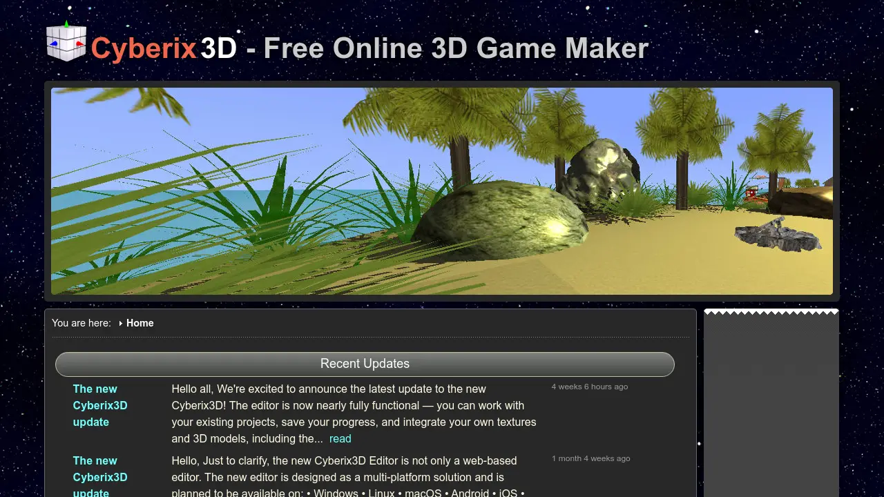 Cyberix3D - Free Online 3D Game Maker for Web, Mobile, and Desktop