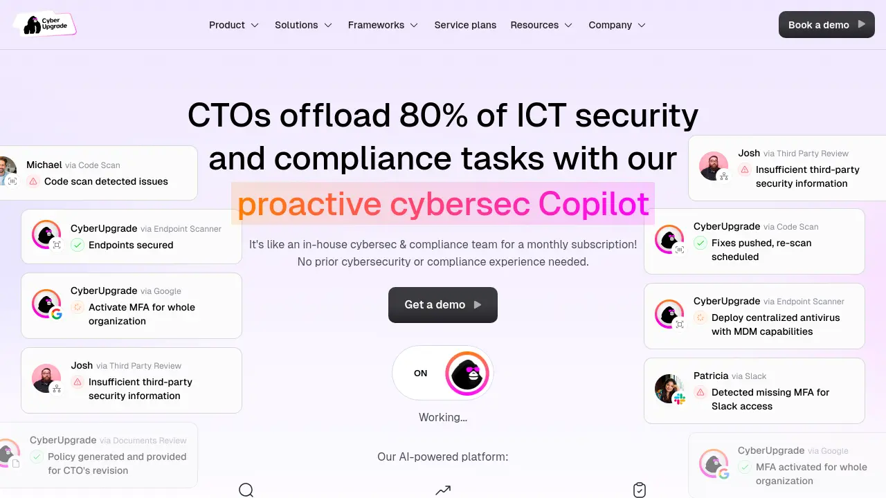 CyberUpgrade - Proactive Cybersecurity & Compliance Copilot