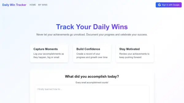 Daily Win Tracker