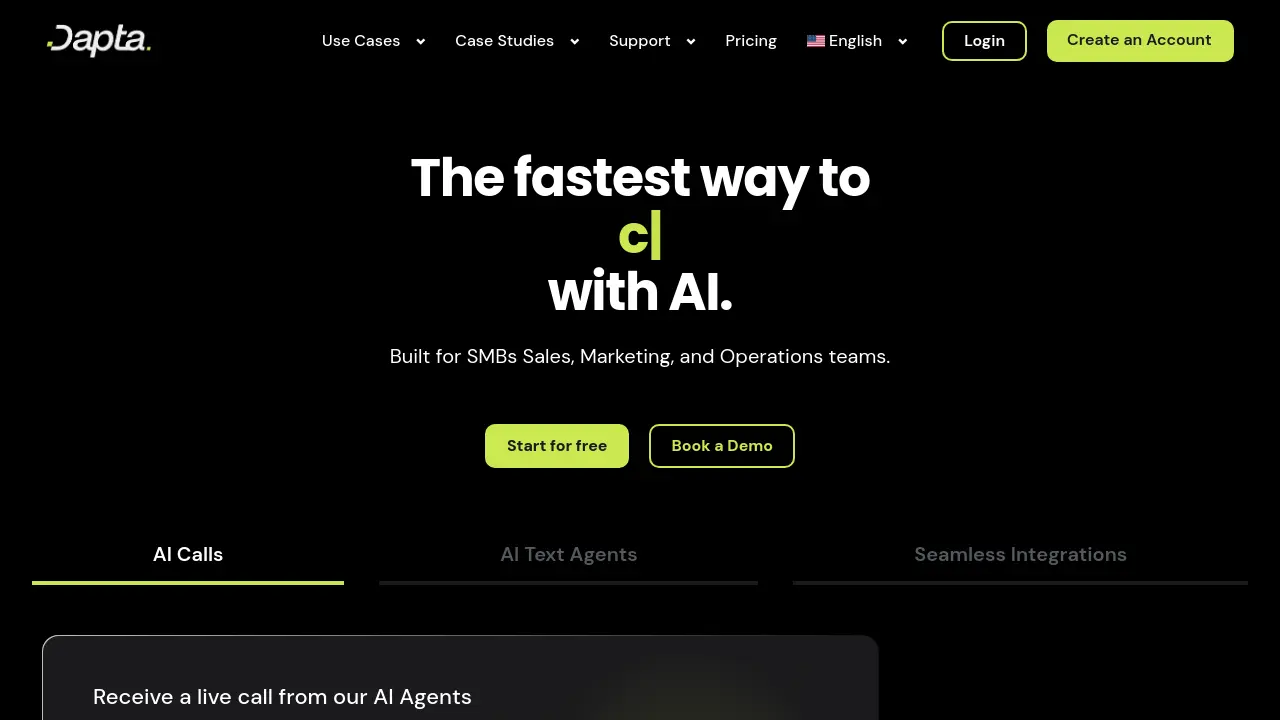 Dapta - AI Automation for Sales and Operations
