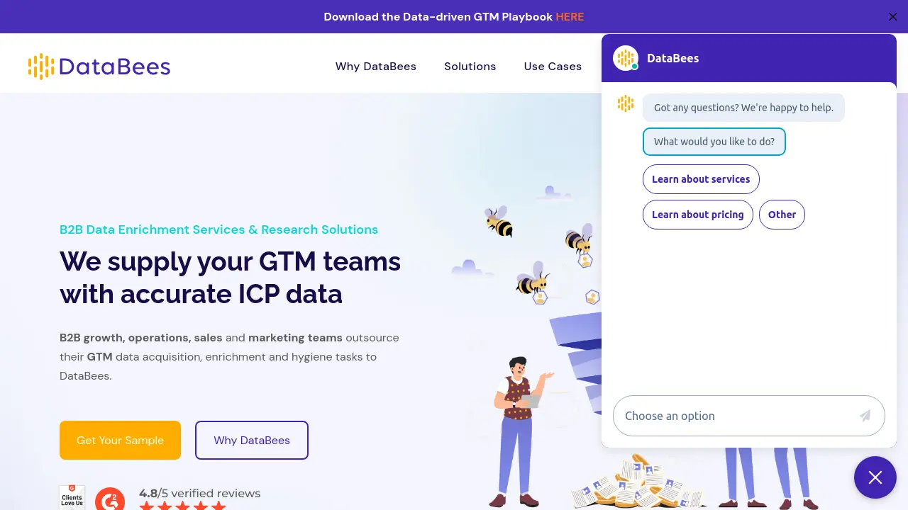 DataBees - B2B Data Enrichment Services & Research Solutions