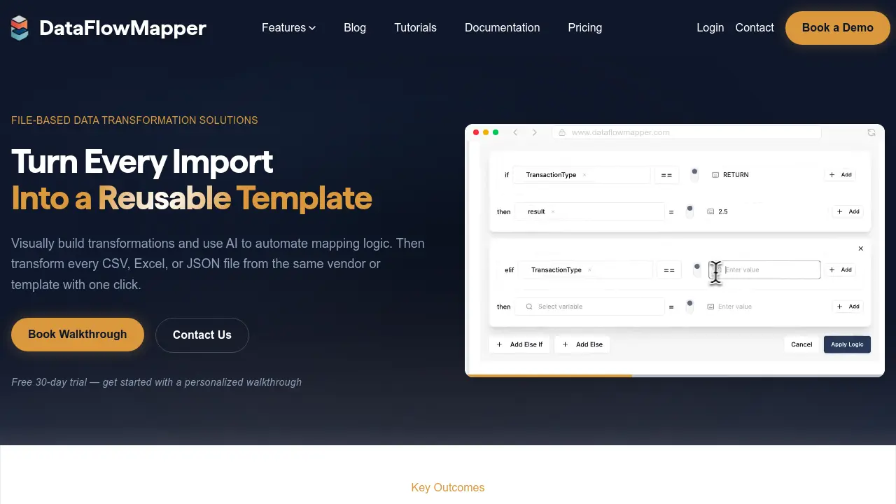 DataFlowMapper - Turn Every Import Into a Reusable Template