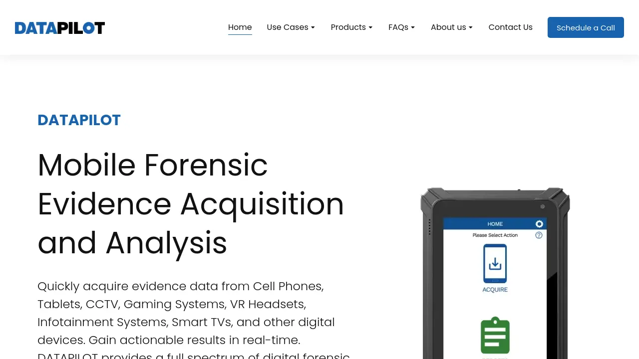 DATAPILOT - Mobile Forensic Evidence Acquisition and Analysis
