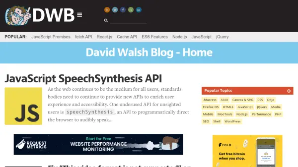 David Walsh Blog