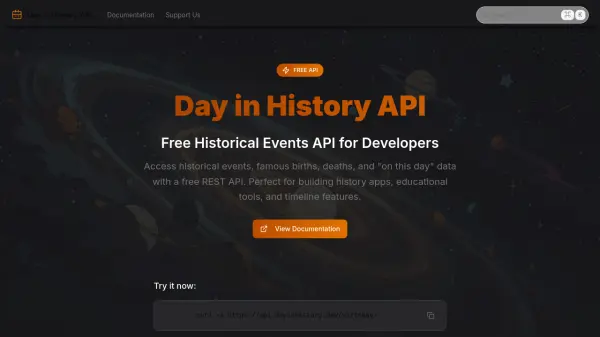 Day in History API