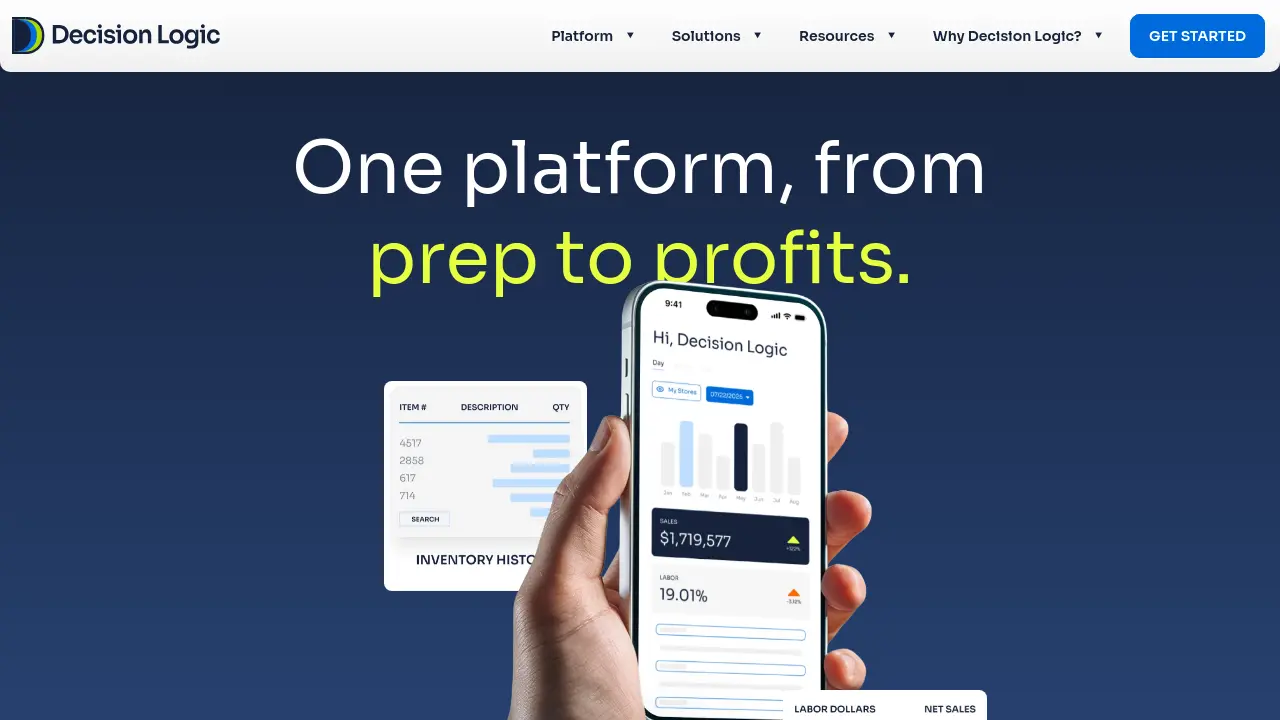 Decision Logic - One platform, from prep to profits.