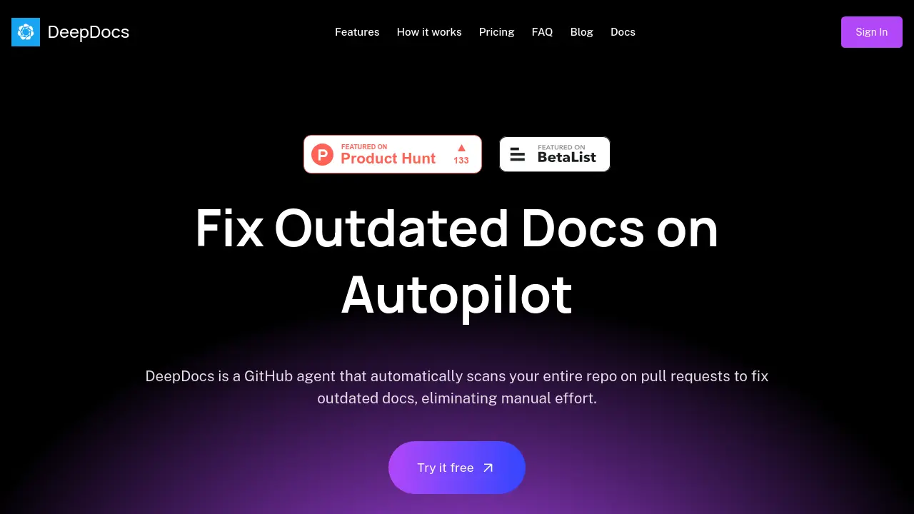 DeepDocs - Fix Outdated Docs on Autopilot