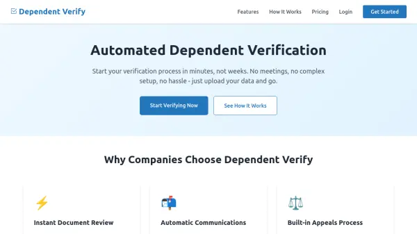 Dependent Verify