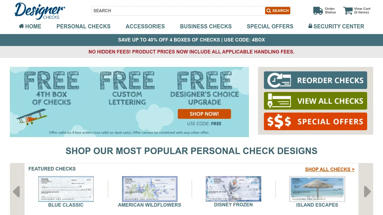 Designer Checks - Personalized Check Designs for Every Personality