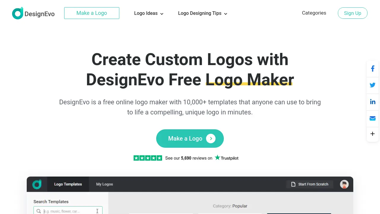 DesignEvo screenshot