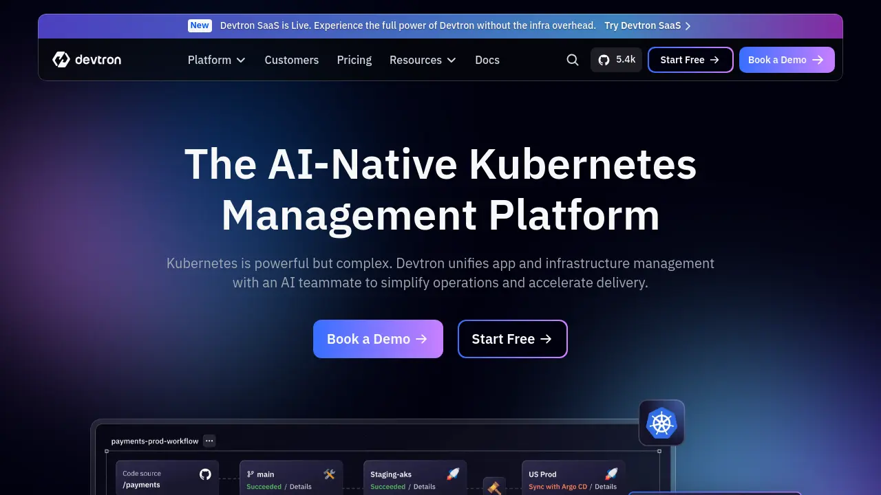 Devtron - The AI-Native Kubernetes Management Platform