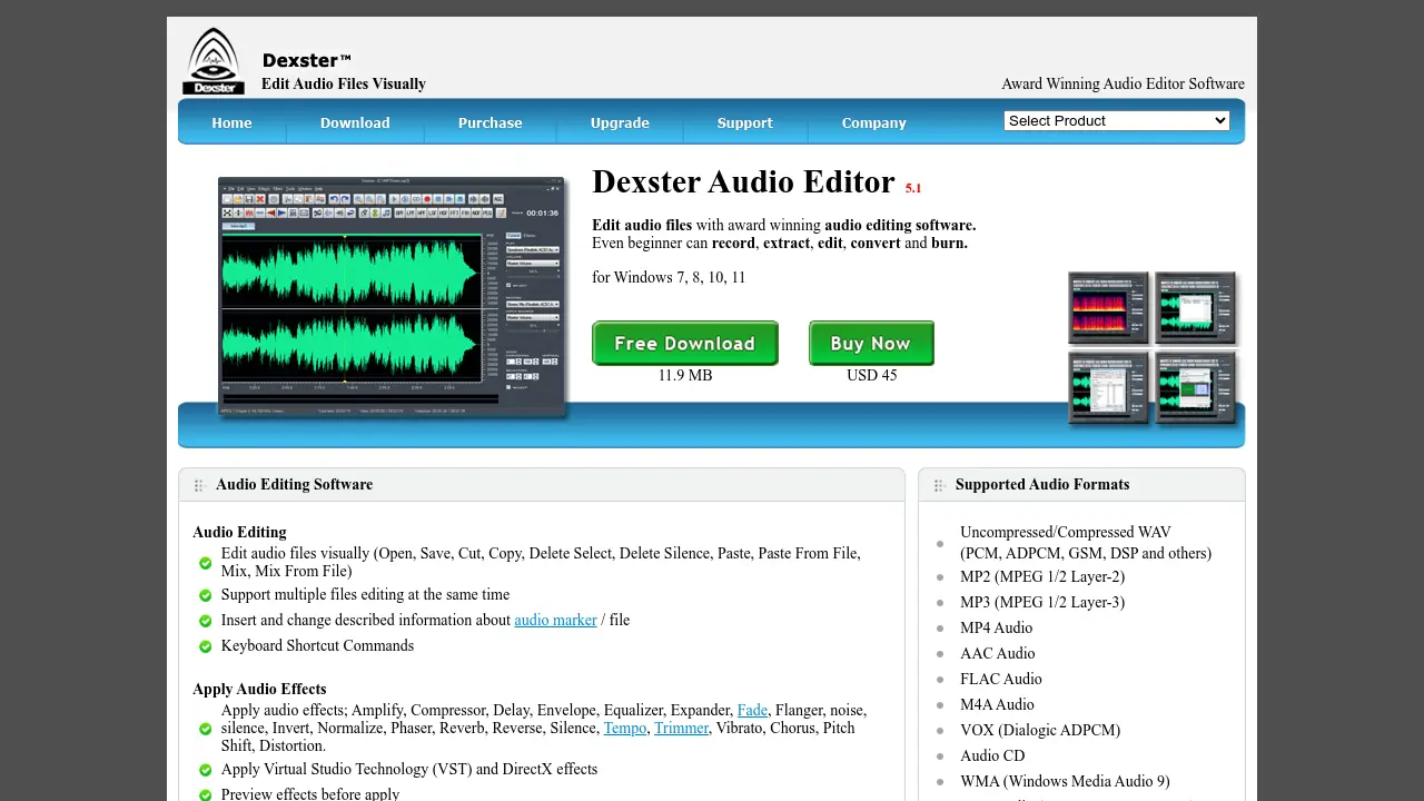 Dexster Audio Editor screenshot