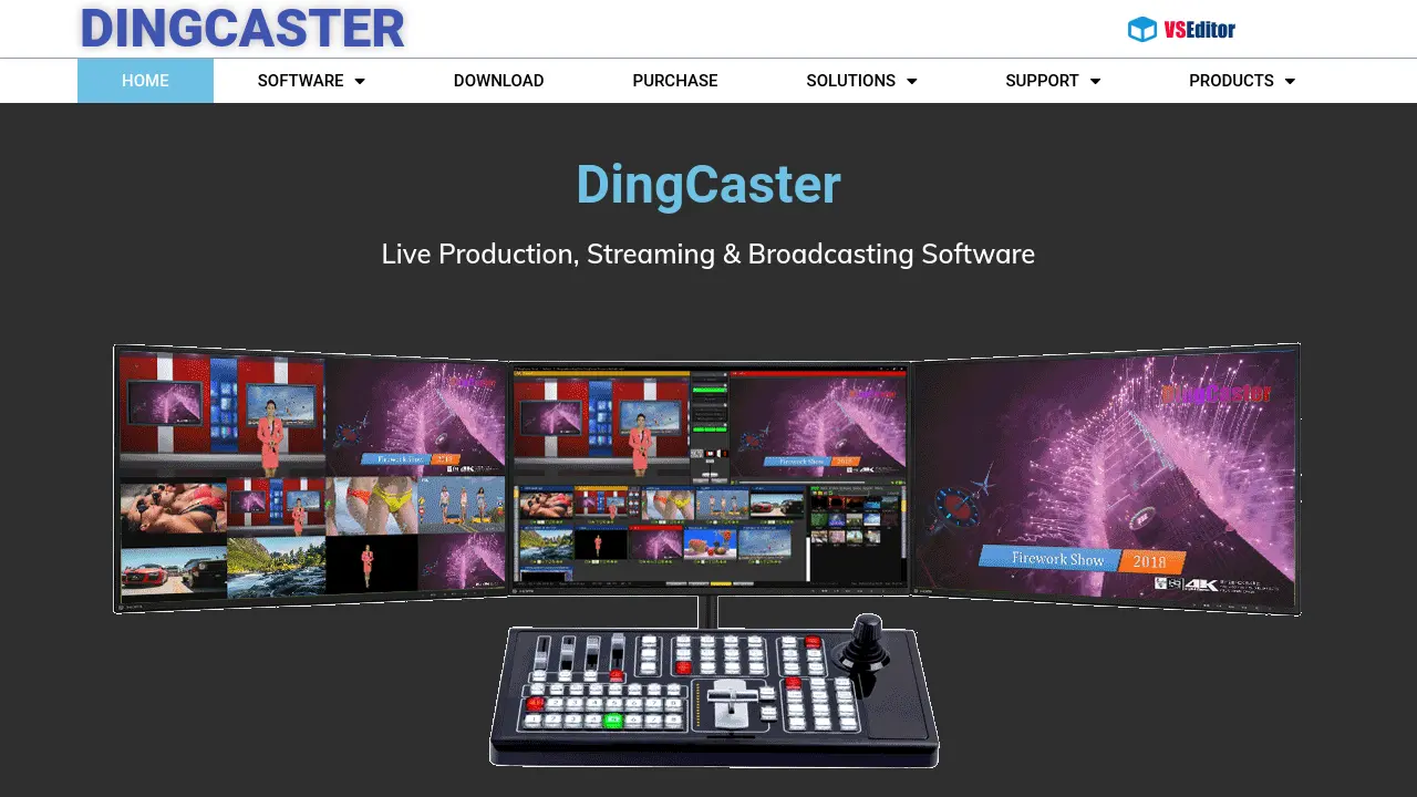 DingCaster - Advanced Live Video Production and Streaming Software