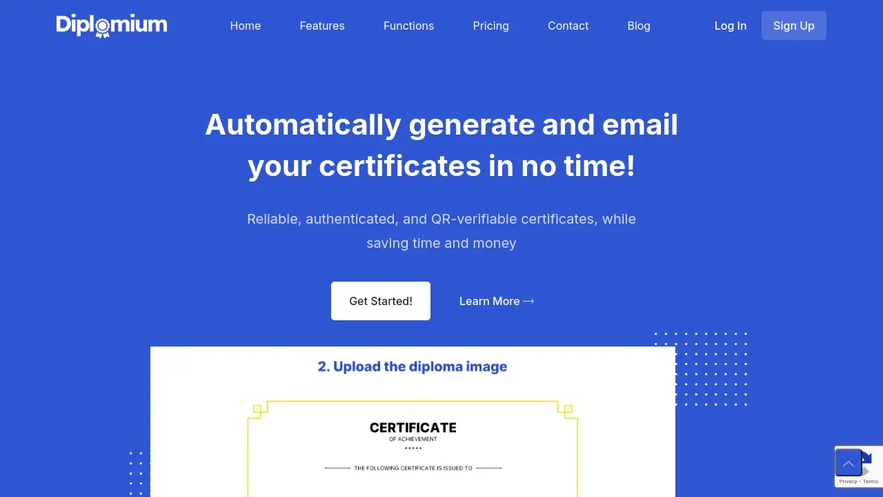 Diplomium - Automatically generate and email your certificates in no time!