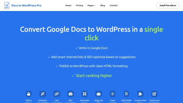 Docs to WordPress Pro