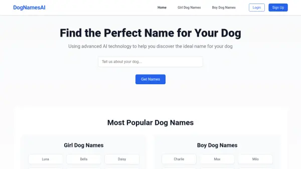 DogNamesAI