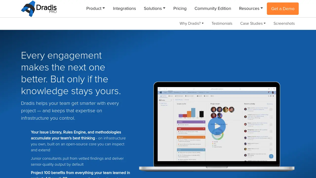 Dradis - A knowledge system that gets smarter every time your team uses ...