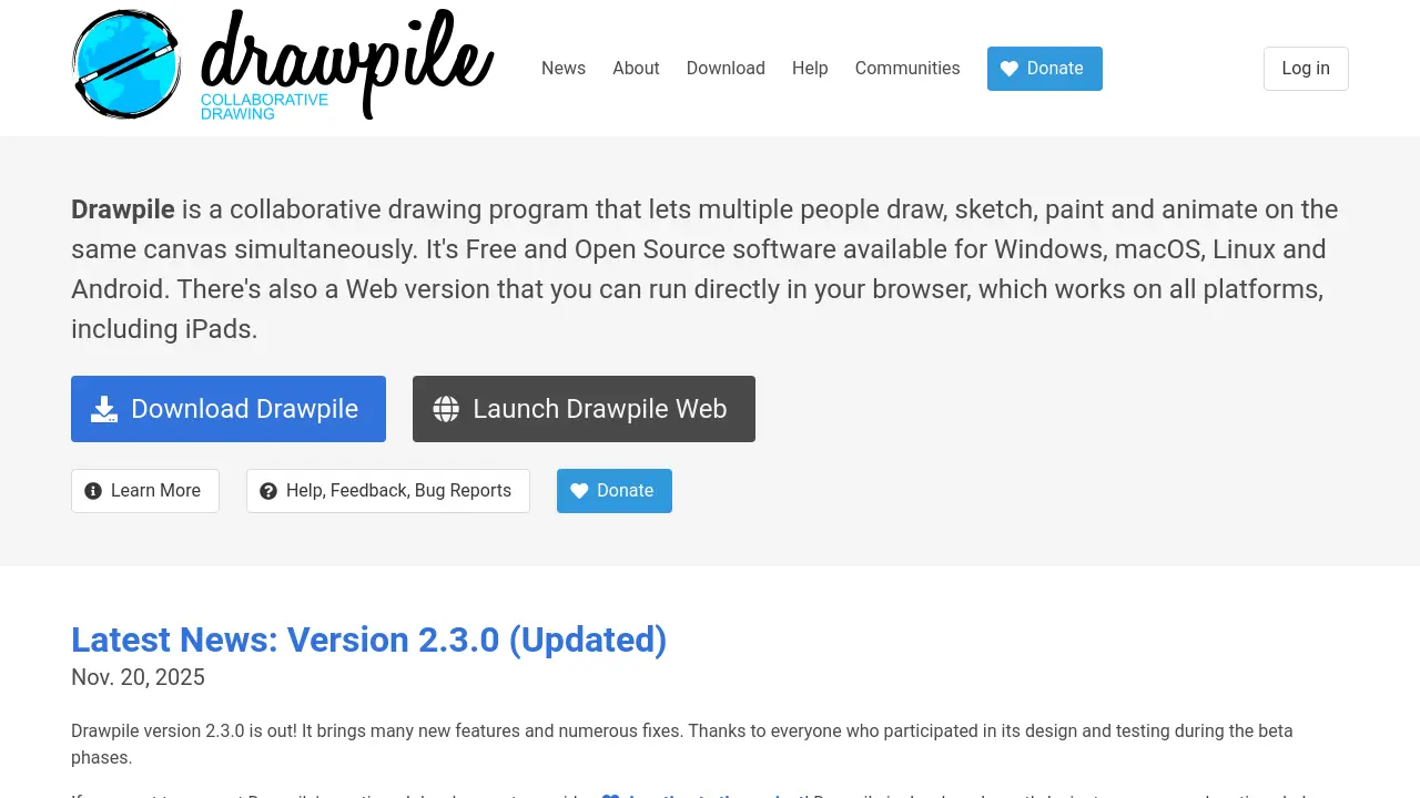 Drawpile - Collaborative drawing program for simultaneous multi-user ...