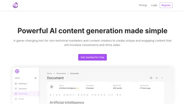 DRE AI Content Generation