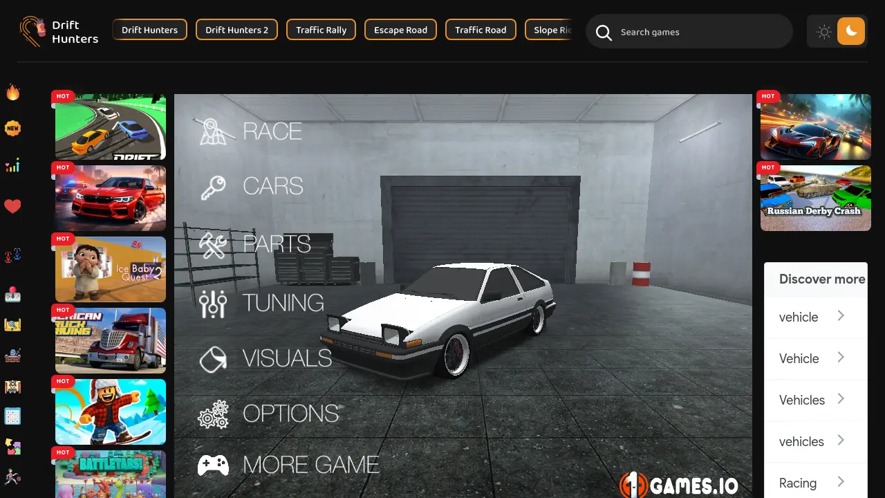 Drift Hunters - Master the art of drifting in a realistic 3D browser ...