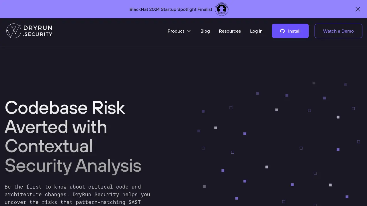 DryRun Security - Codebase Risk Averted with Contextual Security Analysis