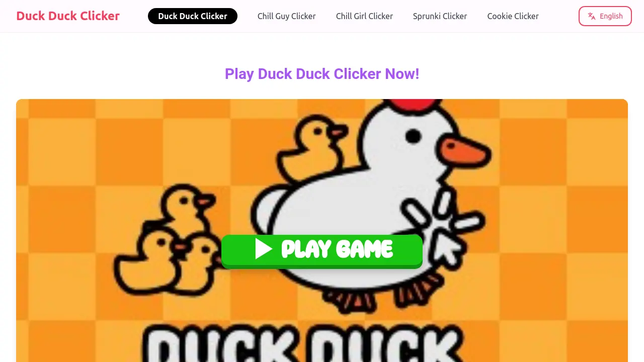 Collect Clickers Duck Duck Clicker - Click, Collect, and Customize Ducks in This Free ...