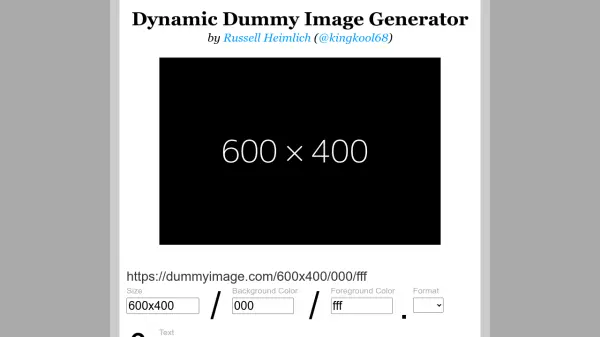 Dynamic Dummy Image Generator