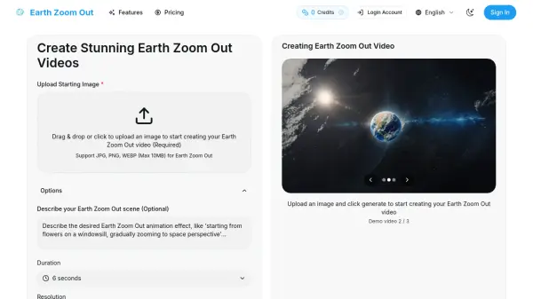 Earth Zoom Out AI