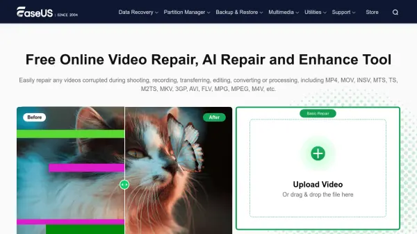 EaseUS Online Video Repair