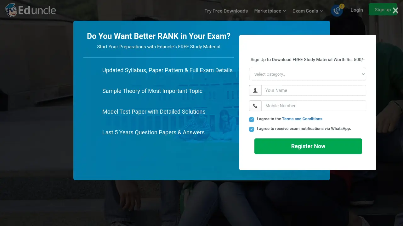 Eduncle Login Eduncle - Skyrocket Your Chances to Score HIGHER in the Exam