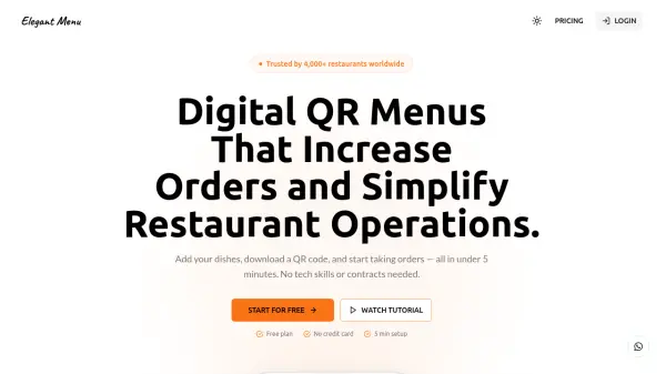 Elegant Menu