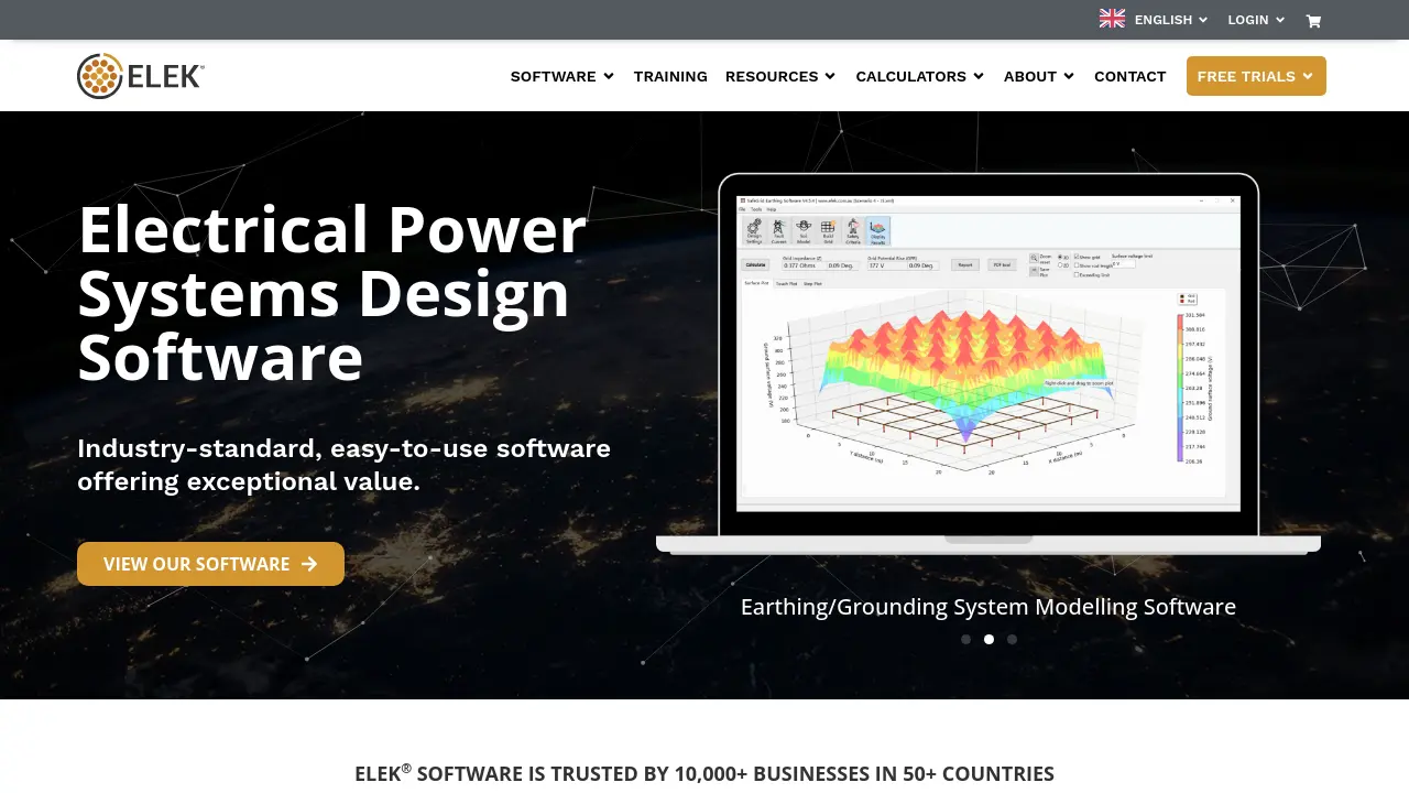 ELEK Software - Industry-standard electrical power systems design software