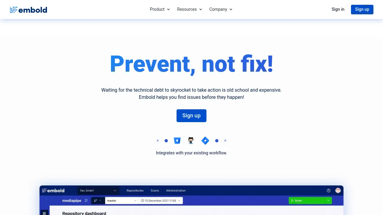 Embold - Proactive Code Quality Monitoring and Technical Debt Management