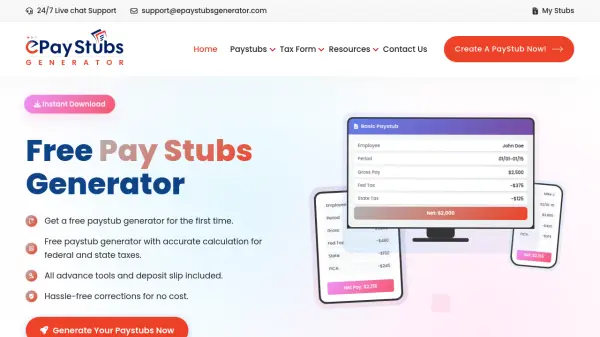 ePayStubs Generator