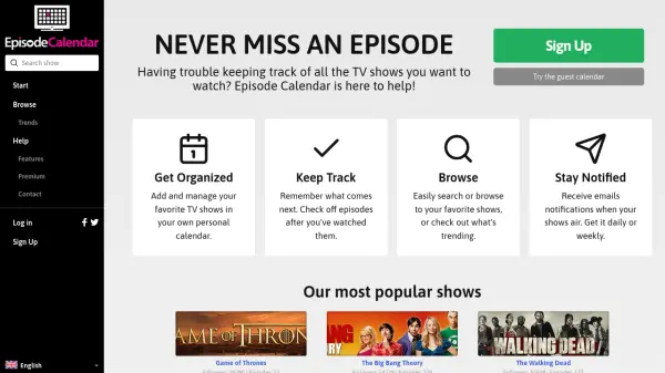 Episode Calendar
