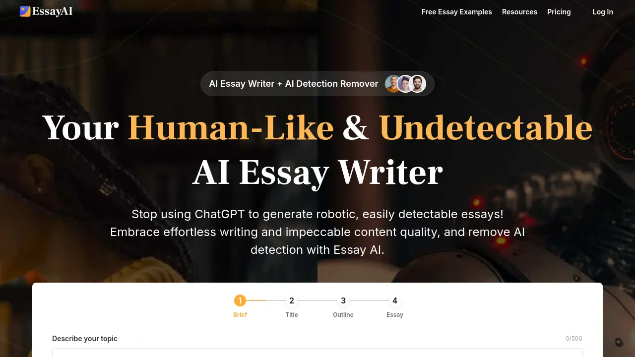 EssayAI screenshot