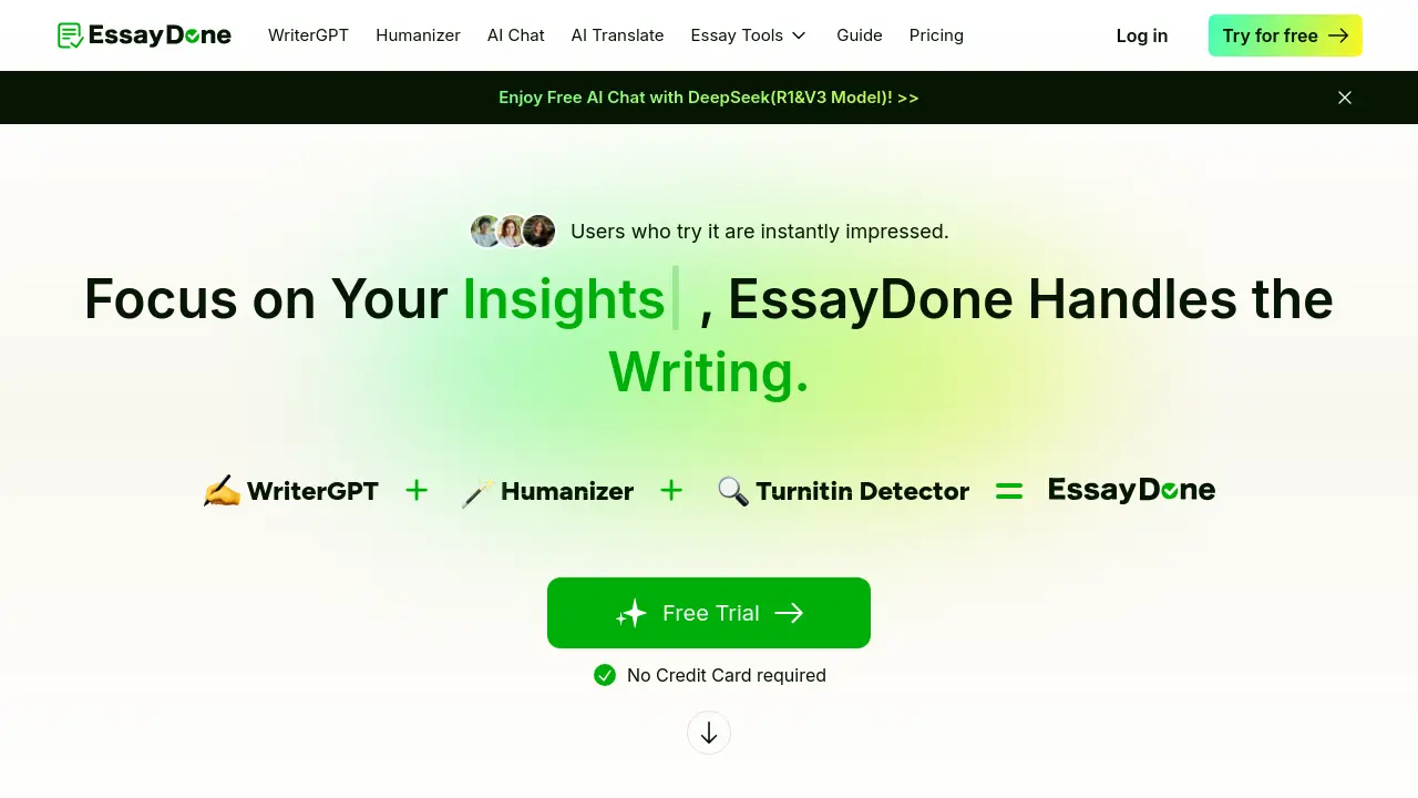 EssayDone screenshot