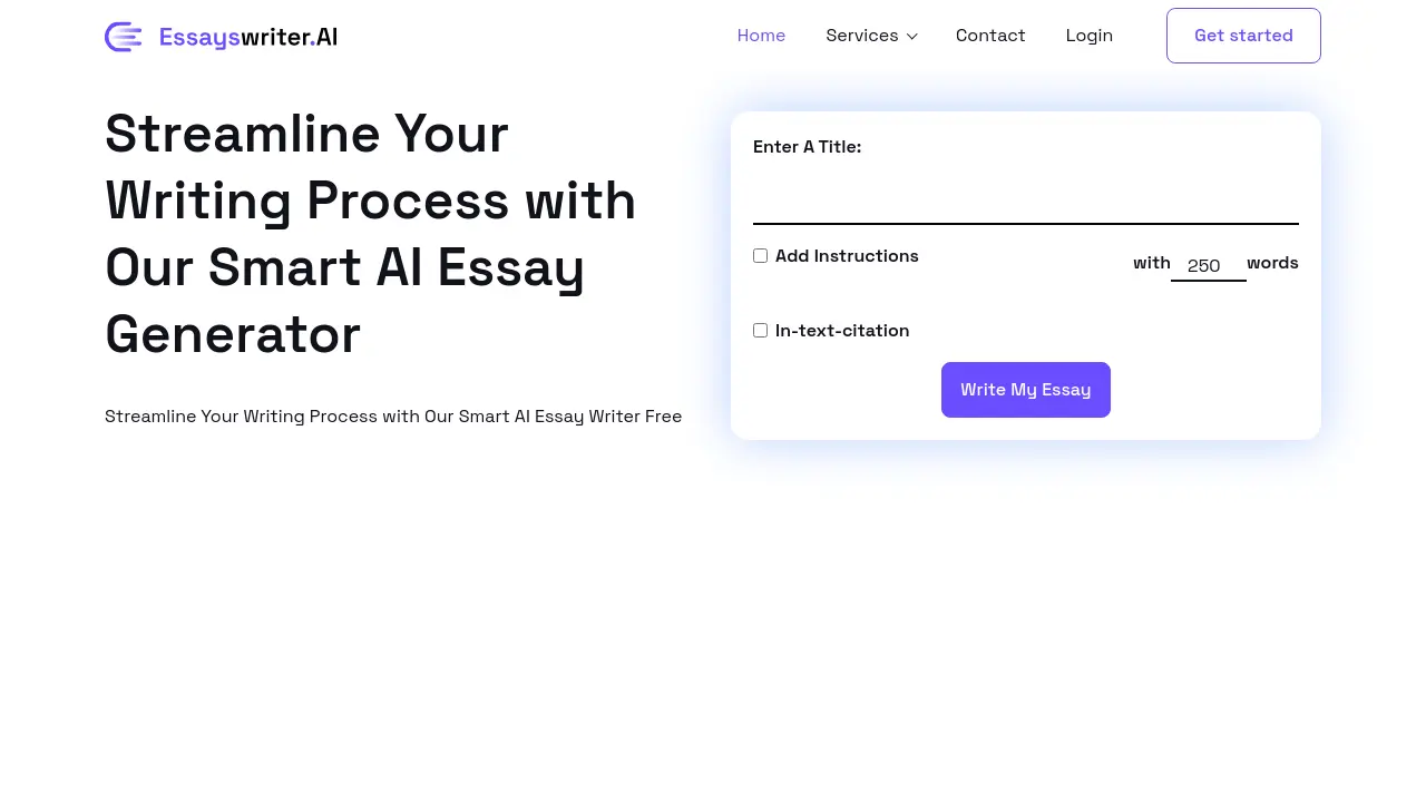 Essayswriter.ai screenshot