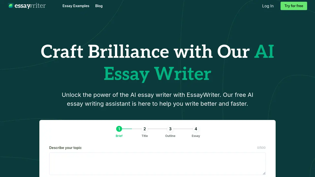 EssayWriter.io screenshot
